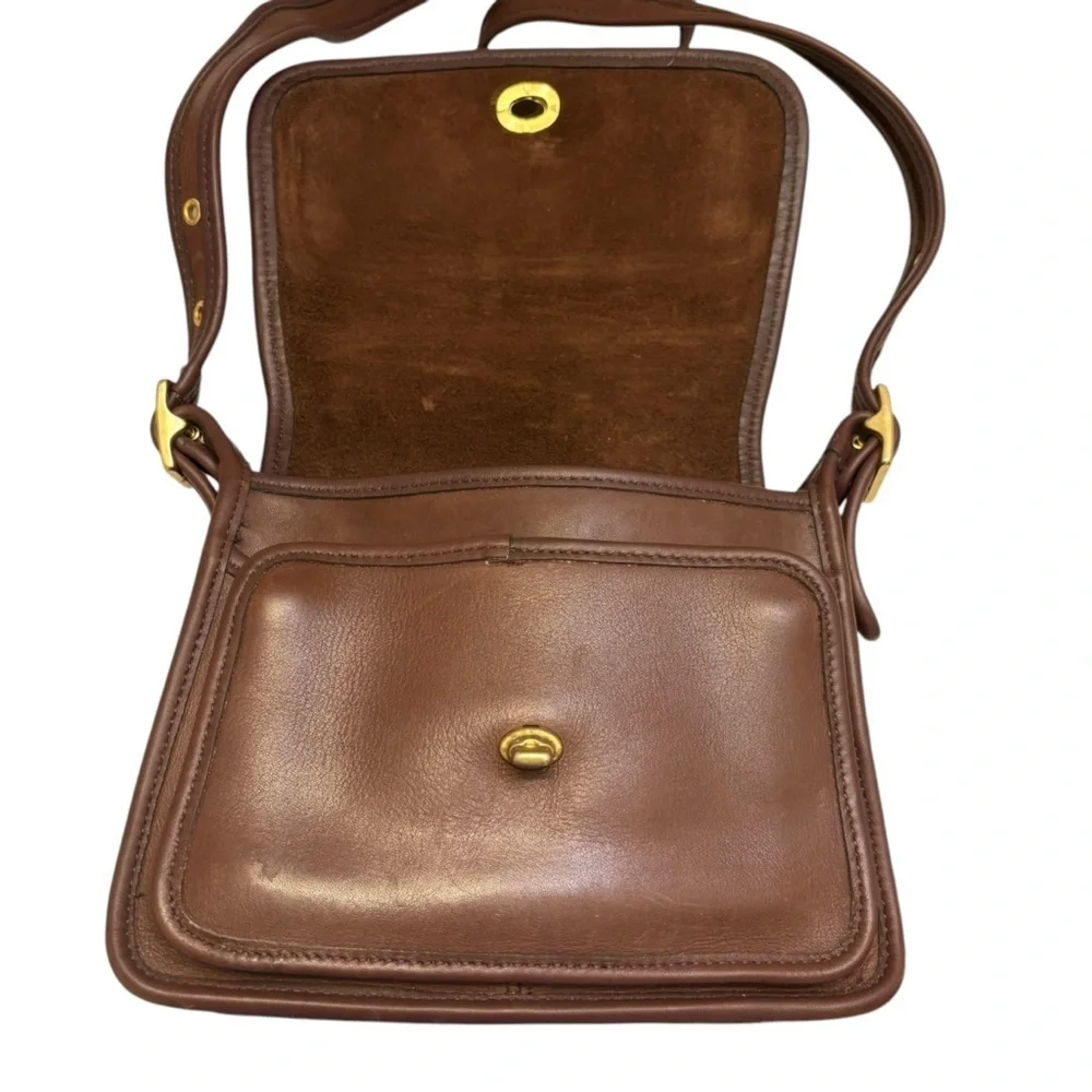 Coach vintage brown leather rambler bag 9061 - Picture 2 of 12